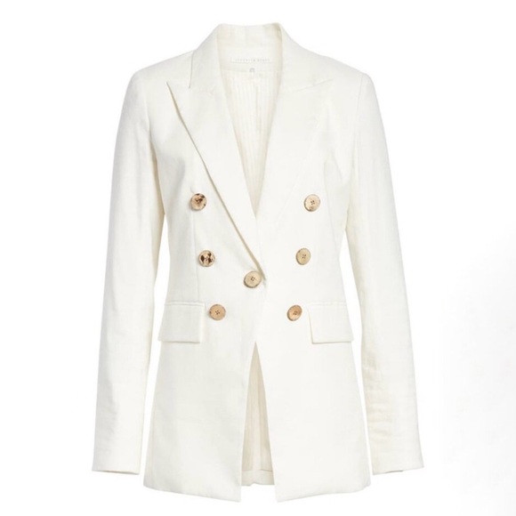 Veronica Beard Gaya Dickey Jacket White Size 10 - Picture 5 of 12